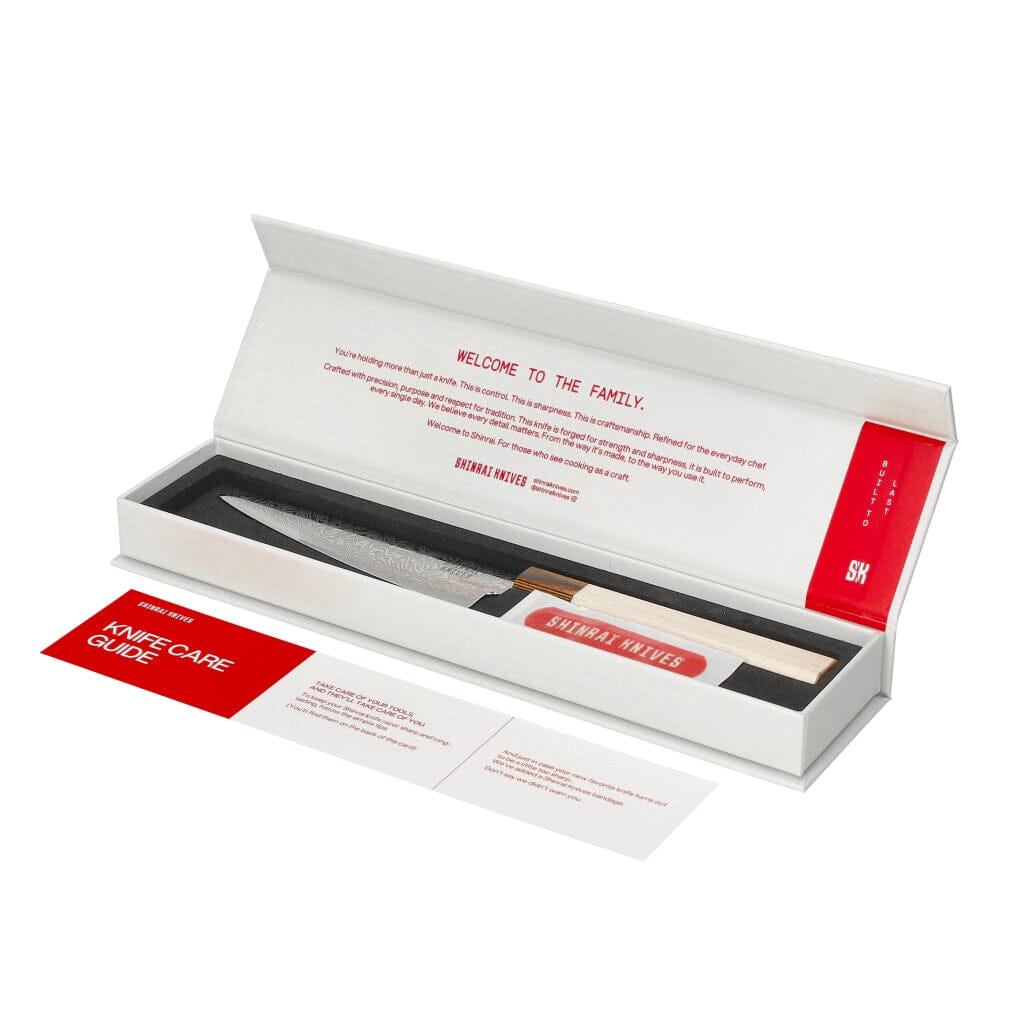 Shinrai Knives - Kōyō Damascus 8-delige messenset Messenset Shinrai Knives 