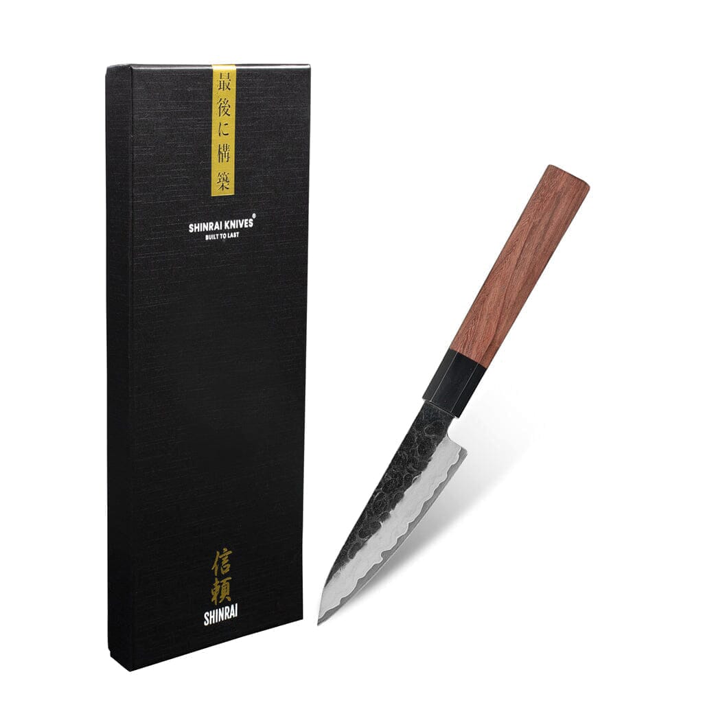 Shinrai Knives - Kurayami Damascus Schilmes 9 cm Schilmes Shinrai Knives 