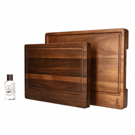 Shinrai Knives - Luxe Snijplank Acaciahout Type 1 - Bundel Houten snijplank Shinrai Knives 