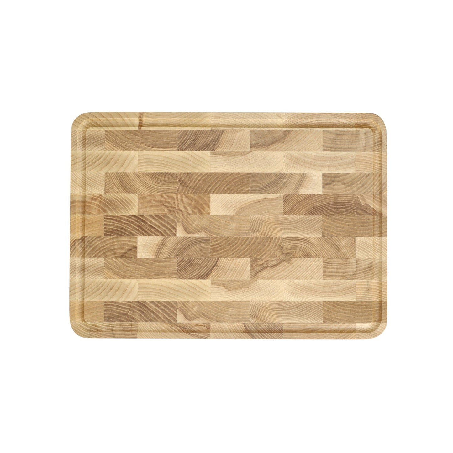 Shinrai Knives - Luxe Snijplank Essenhout - Kopshout - 35 × 25 × 2.5 cm Houten snijplank Shinrai Knives 