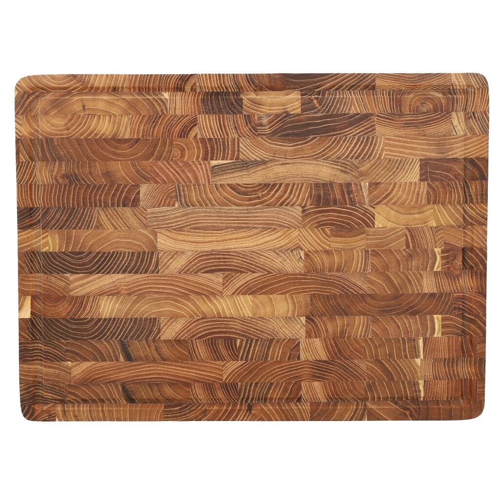 Shinrai Knives - Luxe Snijplank Teakhout - Kopshout - 40 x 30 x 4.5 cm Houten snijplank Shinrai Knives 