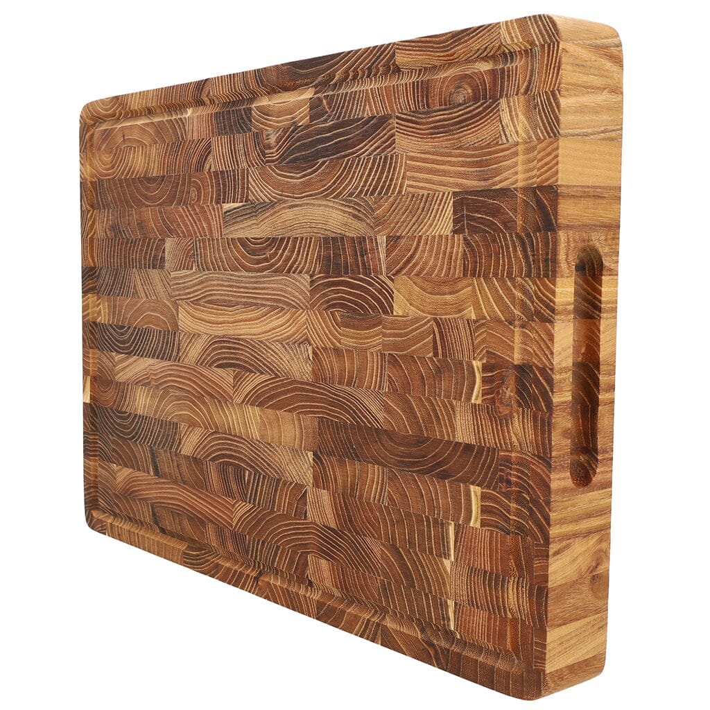 Shinrai Knives - Luxe Snijplank Teakhout - Kopshout - 40 x 30 x 4.5 cm Houten snijplank Shinrai Knives 