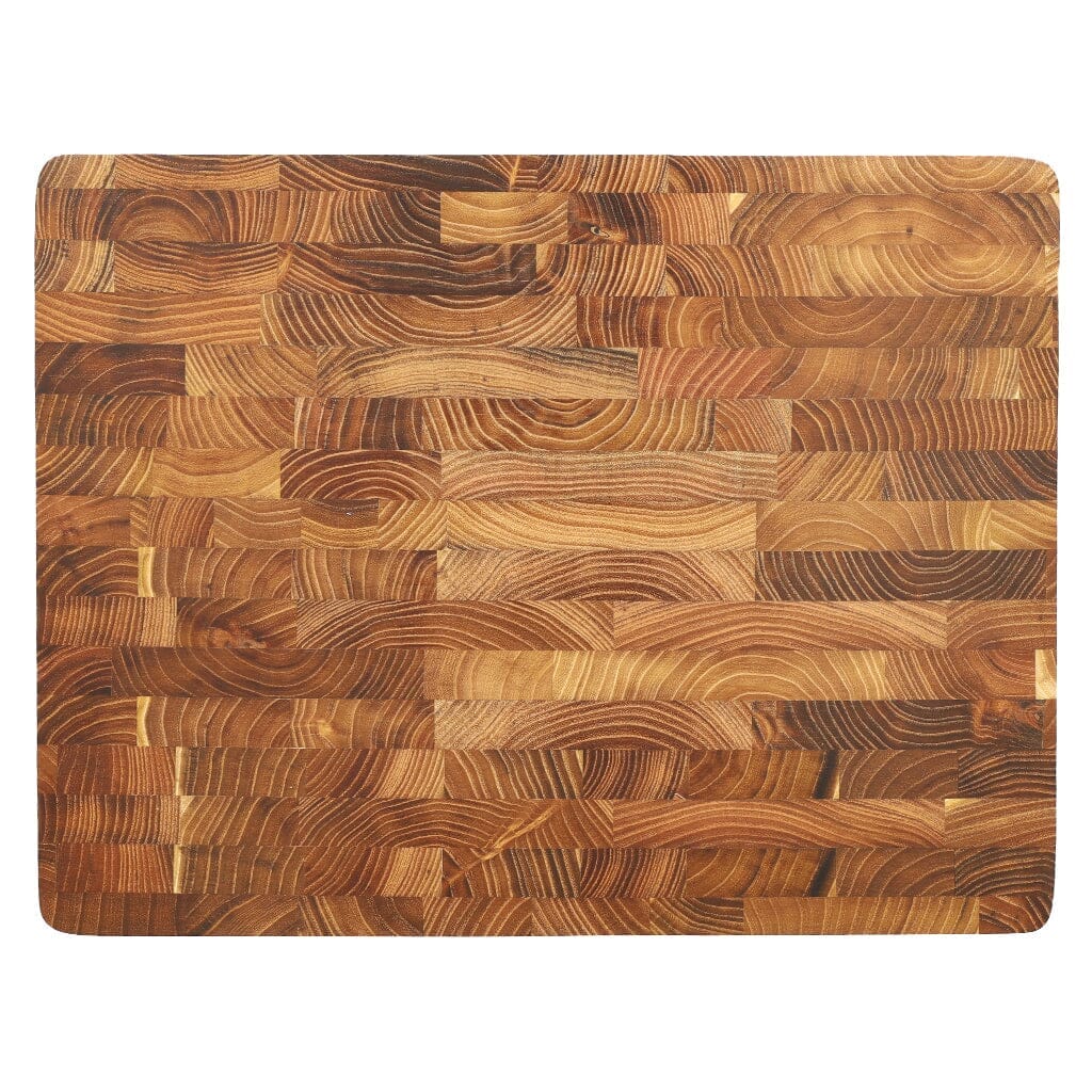 Shinrai Knives - Luxe Snijplank Teakhout - Kopshout - 40 x 30 x 4.5 cm Houten snijplank Shinrai Knives 