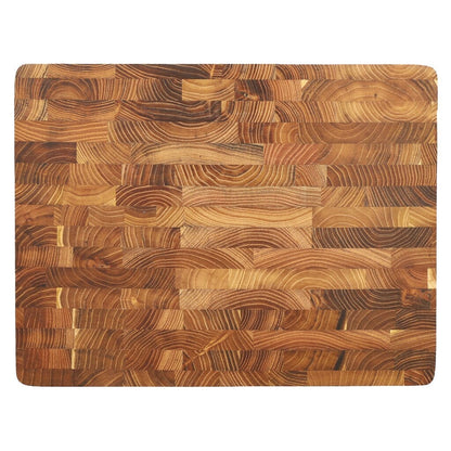 Shinrai Knives - Luxe Snijplank Teakhout - Kopshout - 40 x 30 x 4.5 cm Houten snijplank Shinrai Knives 
