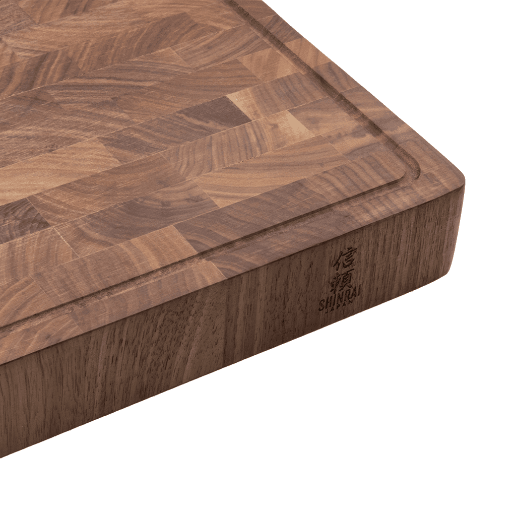 Shinrai Knives - Luxe Snijplank Walnotenhout - Kopshout - 40 x 30 x 4.5 cm Houten snijplank Shinrai Knives 