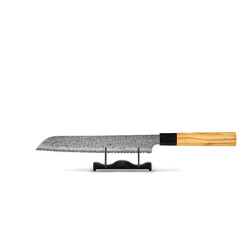 Couteaux Shinrai - Coffret de 3 couteaux damas Takumi Kaza - Couteau de chef + Couteau à pain + Couteau d'office