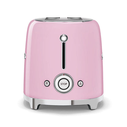 Smeg - Broodroosters | Roze | Jaren 50 | Toaster 2x2 Broodrooster Smeg 