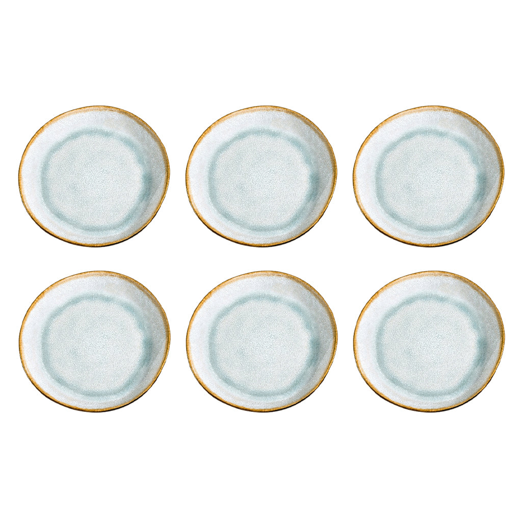 Medard de Noblat - Shadow Aqua Dessert Plate 20.5 cm (set of 6)