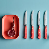 Wusthof - Classic Steakmessenset 4-delig Coral Peach Messenset Wusthof 
