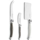 Lou Laguiole - Tradition 3-piece cheese knife set - Pepper/Pearl/Taupe