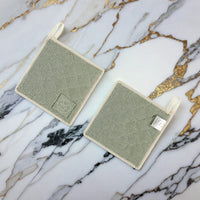 Witloft - Gerecycled Katoen Pannenlappen (2 st.) - Pistache Pannenlappen Witloft 